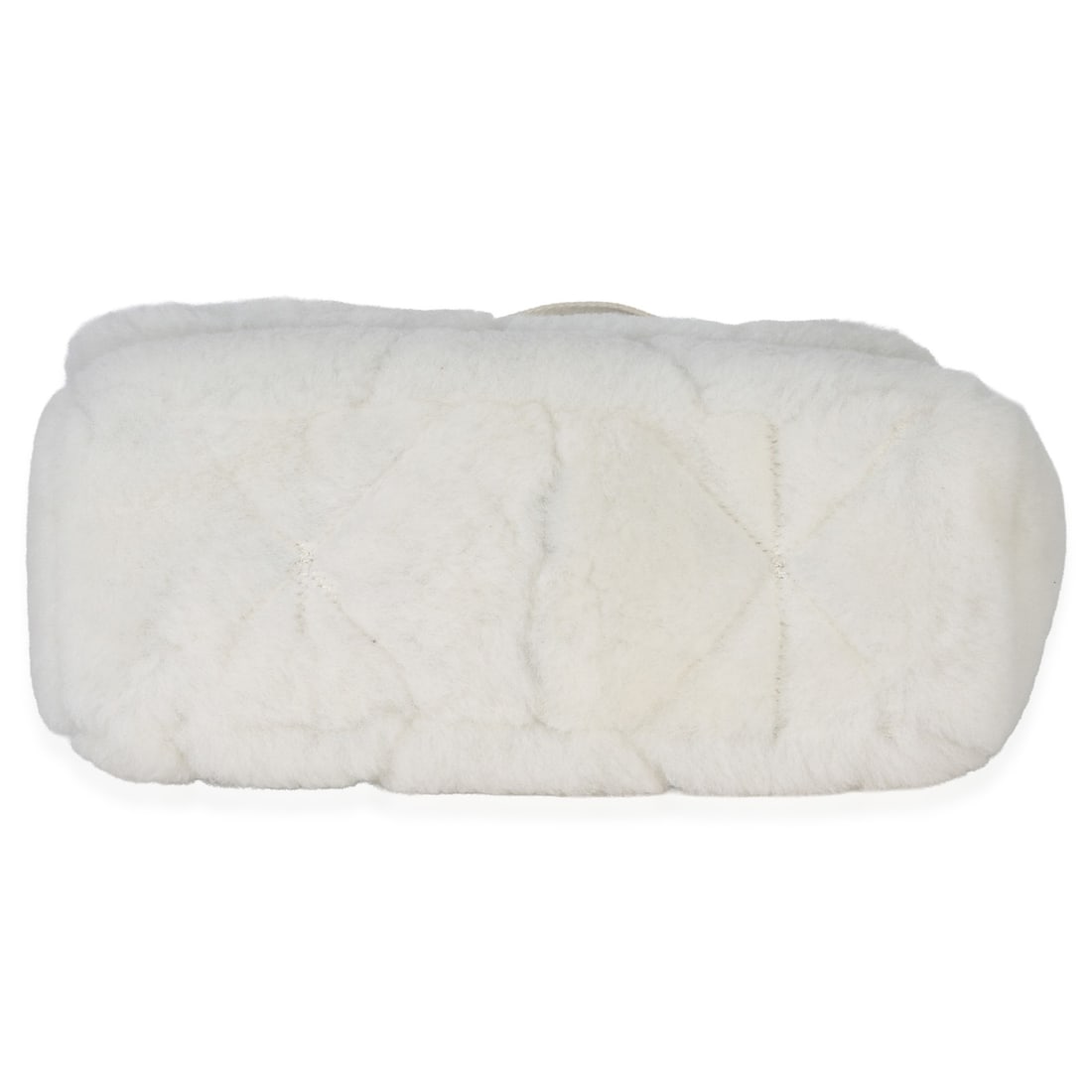 Prada shearling patchwork flap shoulder bag white - 8