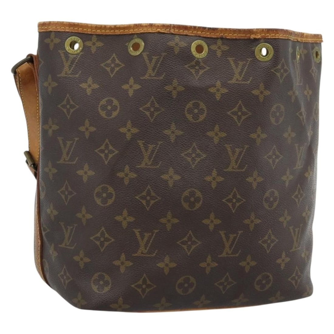 Louis Vuitton Petit Noe Monogram Canvas Shoulder Bag M42226: Louis Vuitton Petit Noe Monogram Canvas Shoulder Bag M42226 Louis Vuitton Petit Noe shoulder bag in Monogram Canvas with Monogram colorway. Made in France, this bag features the classic bucket-style s