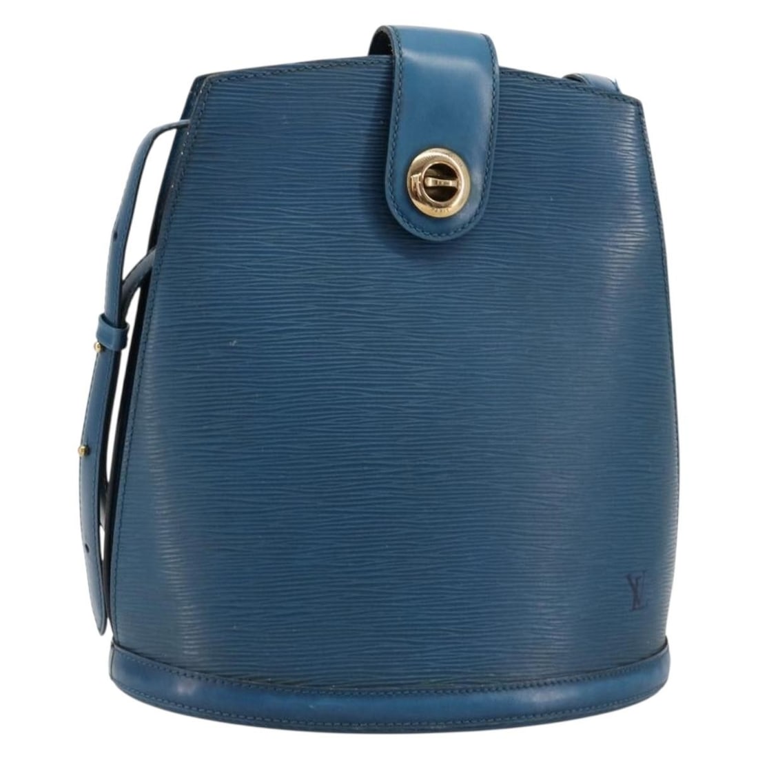 Louis Vuitton M52255 Cluny Blue Epi Leather Shoulder Bag: Louis Vuitton M52255 Cluny Blue Epi Leather Shoulder Bag Louis Vuitton Epi Cluny shoulder bag in blue Epi leather, made in France. This women's shoulder bag measures approximately 26 cm W x 30 cm H x 