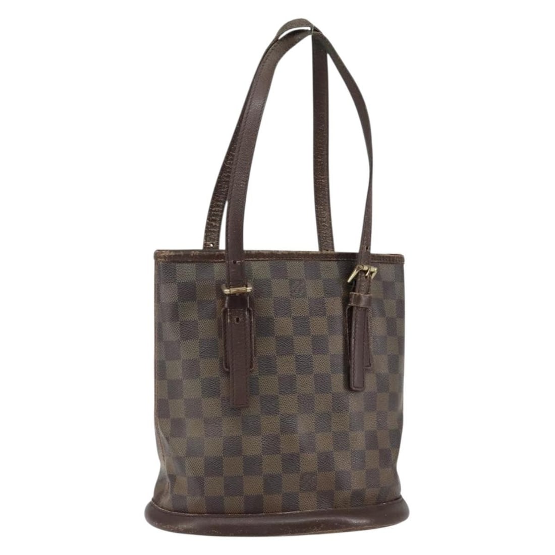 LOUIS VUITTON Damier Ebene Marais Shoulder Bag N42240 Auth France: LOUIS VUITTON Damier Ebene Marais Shoulder Bag N42240 Auth France This Louis Vuitton Damier Ebene Marais Shoulder Bag is a stunning accessory crafted from high-quality Damier Ebene canvas. With its cl