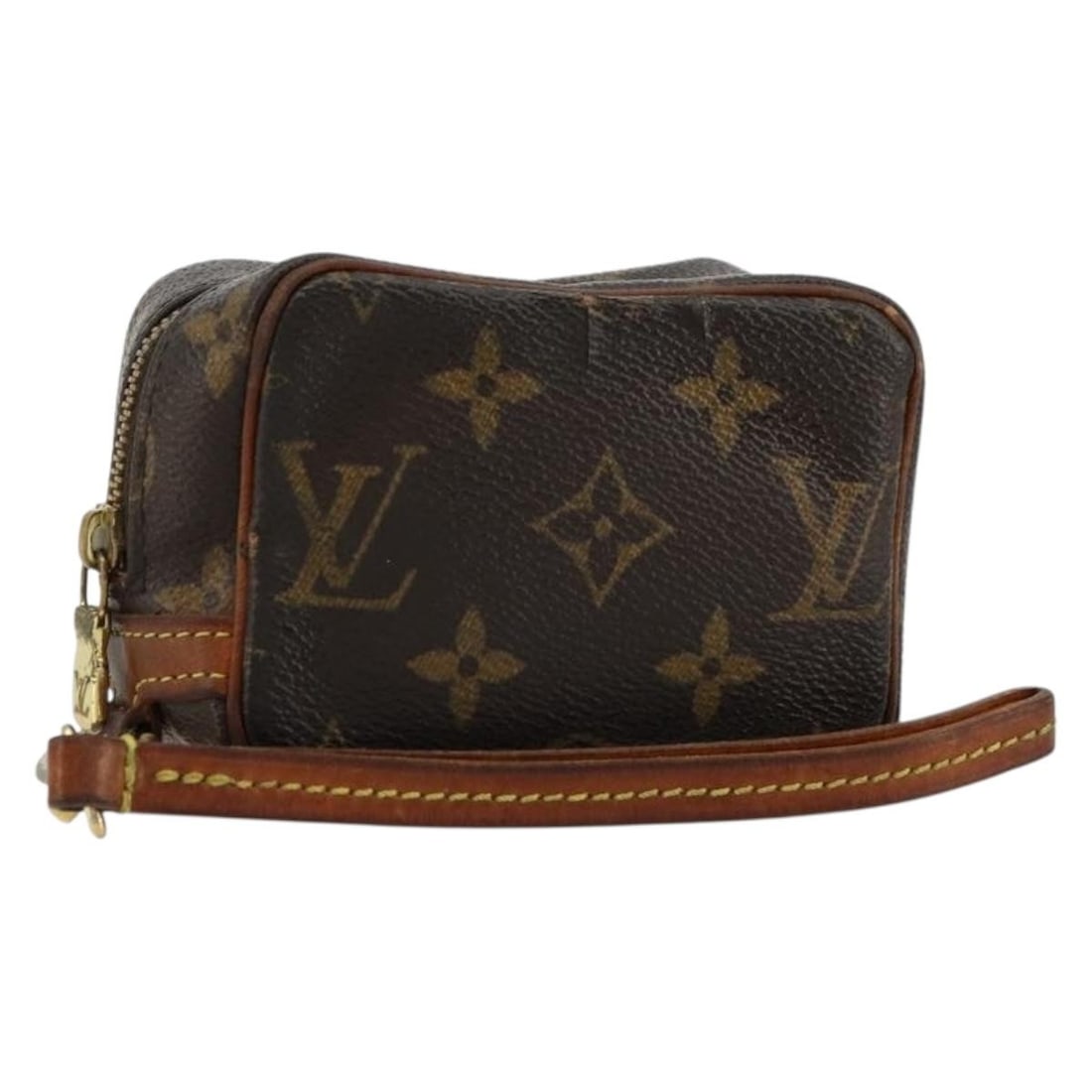 Louis Vuitton M58030 Trousse Wapity Monogram Canvas Pouch: Louis Vuitton M58030 Trousse Wapity Monogram Canvas Pouch Louis Vuitton Monogram Trousse Wapity pouch in monogram canvas, made in France. This women's pouch is offered as the item only; box and dust b