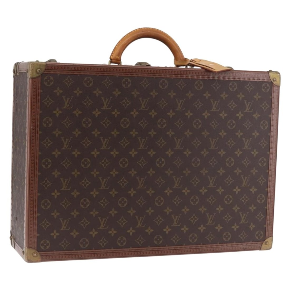 Louis Vuitton M21229 Alzer 55 Monogram Canvas Trunk with Name Tag (1 of 18)