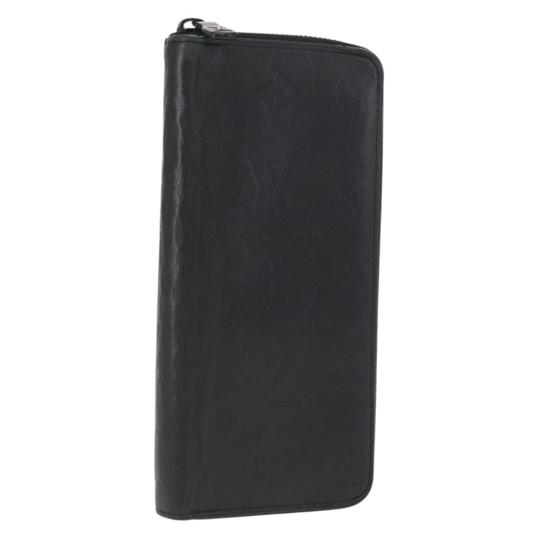 Louis Vuitton Zippy Long Wallet Monogram Shadow Black Leather M62902: Louis Vuitton Zippy Long Wallet Monogram Shadow Black Leather M62902 This is a Louis Vuitton Monogram Shadow Zippy Vertical Wallet in black leather. The wallet is crafted from leather and Monogram Sha
