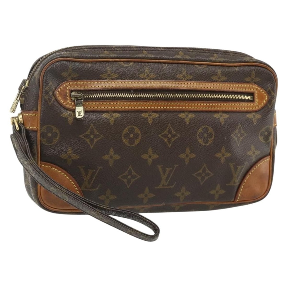 Louis Vuitton Marly Dragonne GM Monogram Canvas Clutch Bag M51825: Louis Vuitton Marly Dragonne GM Monogram Canvas Clutch Bag M51825 This Louis Vuitton Monogram Marly Dragonne GM Clutch Bag features the brand's iconic monogram canvas exterior and is designed for wome