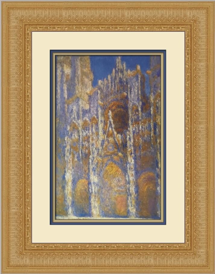 Claude Monet Rouen Cathedral at Sunset Framed Print 22 x 18 (1 of 2)