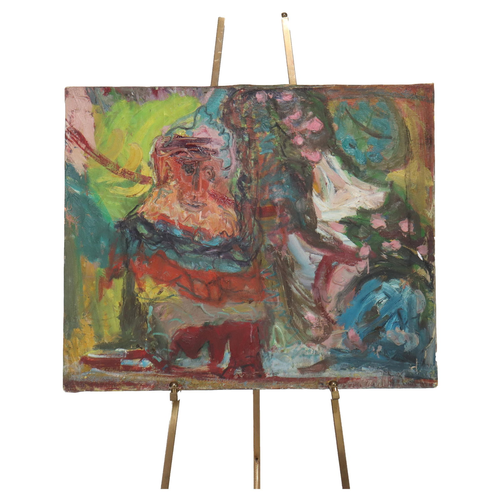 1986 Abstract Expressionist Oil Painting This Victim by East Village Artist (1 of 7)