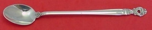Towle Monte Cristo Sterling Silver Iced Tea Spoon 7 3/4": Towle Monte Cristo Sterling Silver Iced Tea Spoon 7 3/4" Sterling silver iced tea spoon in the Monte Cristo pattern by Towle. It is not monogrammed and is in excellent pre-owned condition. Specificati