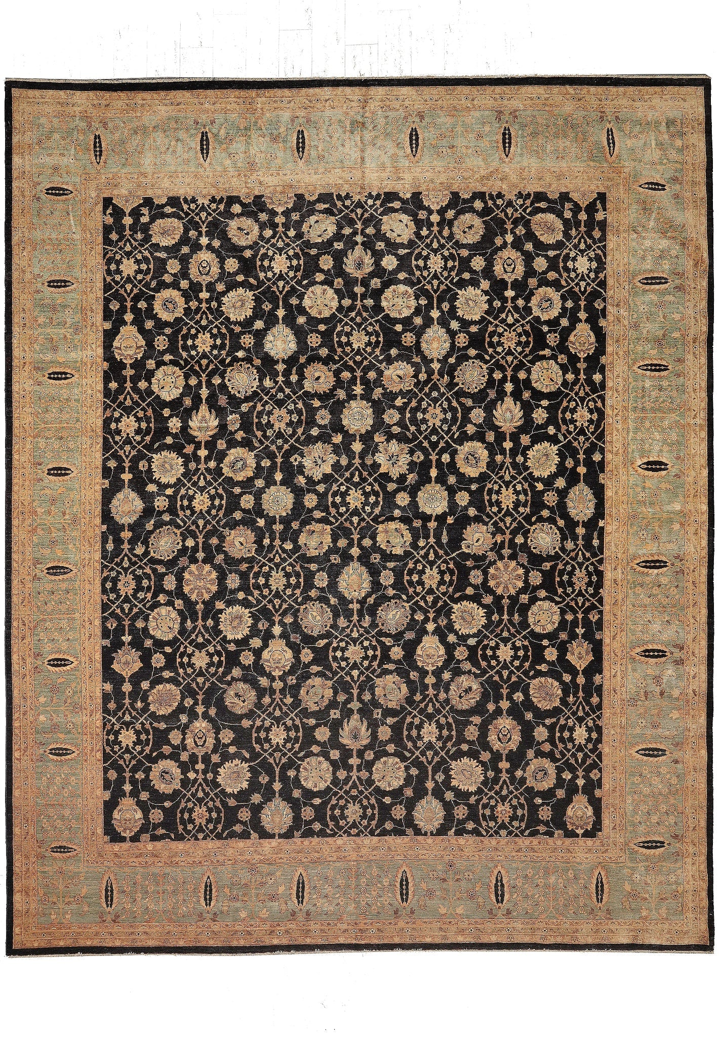 13.11 x 17 Hand-Knotted Wool Chobi Peshawar Rug (1 of 13)