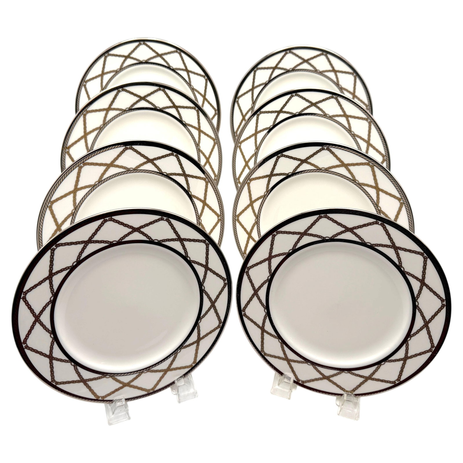 Lenox Braided Elegance 8-Piece Bone China Dinner Plate Set (1 of 16)