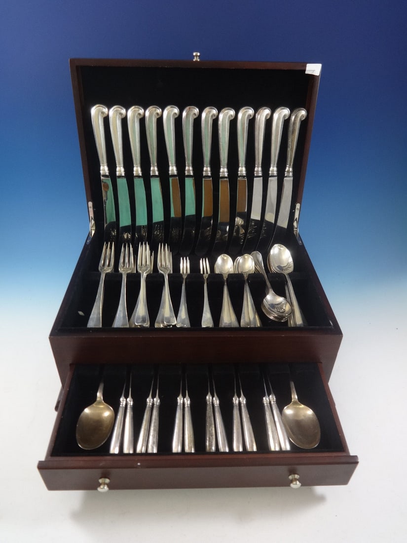 86 Piece Sterling Silver Stieff Queen Anne Williamsburg Flatware Set (1 of 7)
