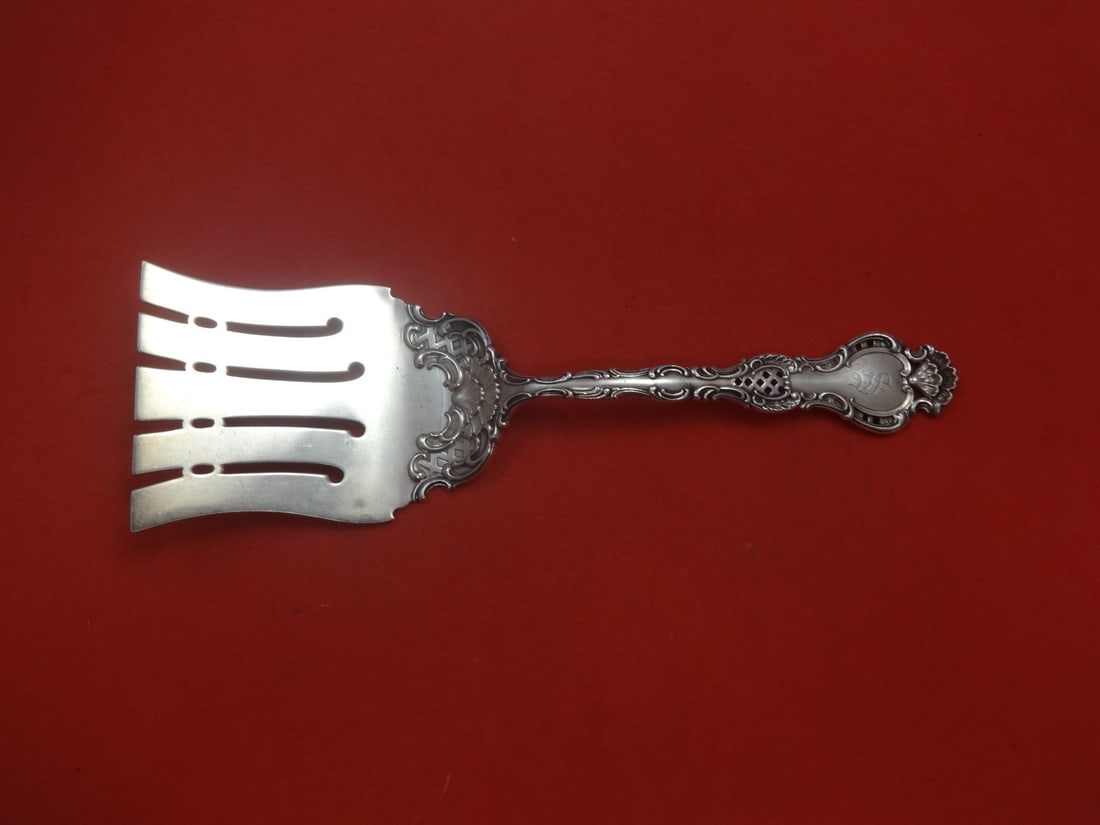 Durgin Regent Sterling Silver Asparagus Fork 10 inch Monogrammed (1 of 1)