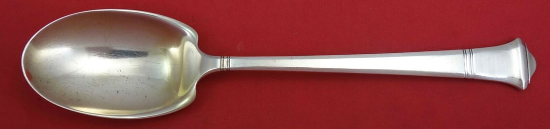 Tiffany & Co Windham Sterling Silver Salad Serving Spoon Gold Wash 9 7/8: Tiffany & Co Windham Sterling Silver Salad Serving Spoon Gold Wash 9 7/8 Elevate your dining experience with this exquisite Windham salad serving spoon by Tiffany & Co. Crafted from sterling silver, t