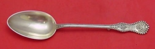Dominick & Haff Charles II Sterling Silver Serving Spoon 11 1/8" with Button Design (1 of 1)