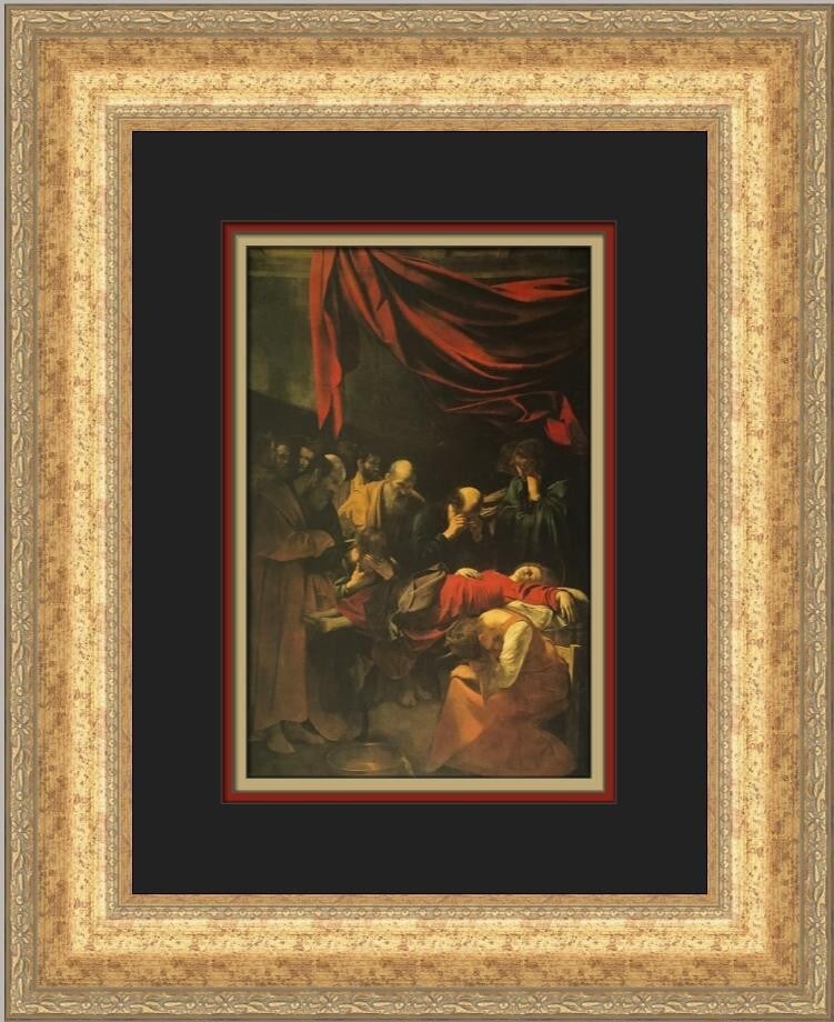 Caravaggio The Death of the Virgin Custom Framed Art Print 18 x 15 (1 of 2)