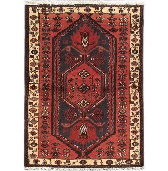 Handmade Wool Persian Hamadan Tribal Rug 3 x 4.10 ft: Handmade Wool Persian Hamadan Tribal Rug 3 x 4.10 ft Free continental US Shipping This exquisite 3 x 4.10 Persian Hamadan handmade wool tribal rug showcases the rich heritage of Persian craftsmanship.