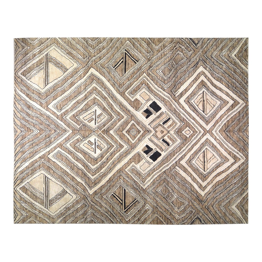Hand-Knotted Wool Area Rug in Sheba Moroccan Design 11'9'' x 14'9'' (1 of 6)