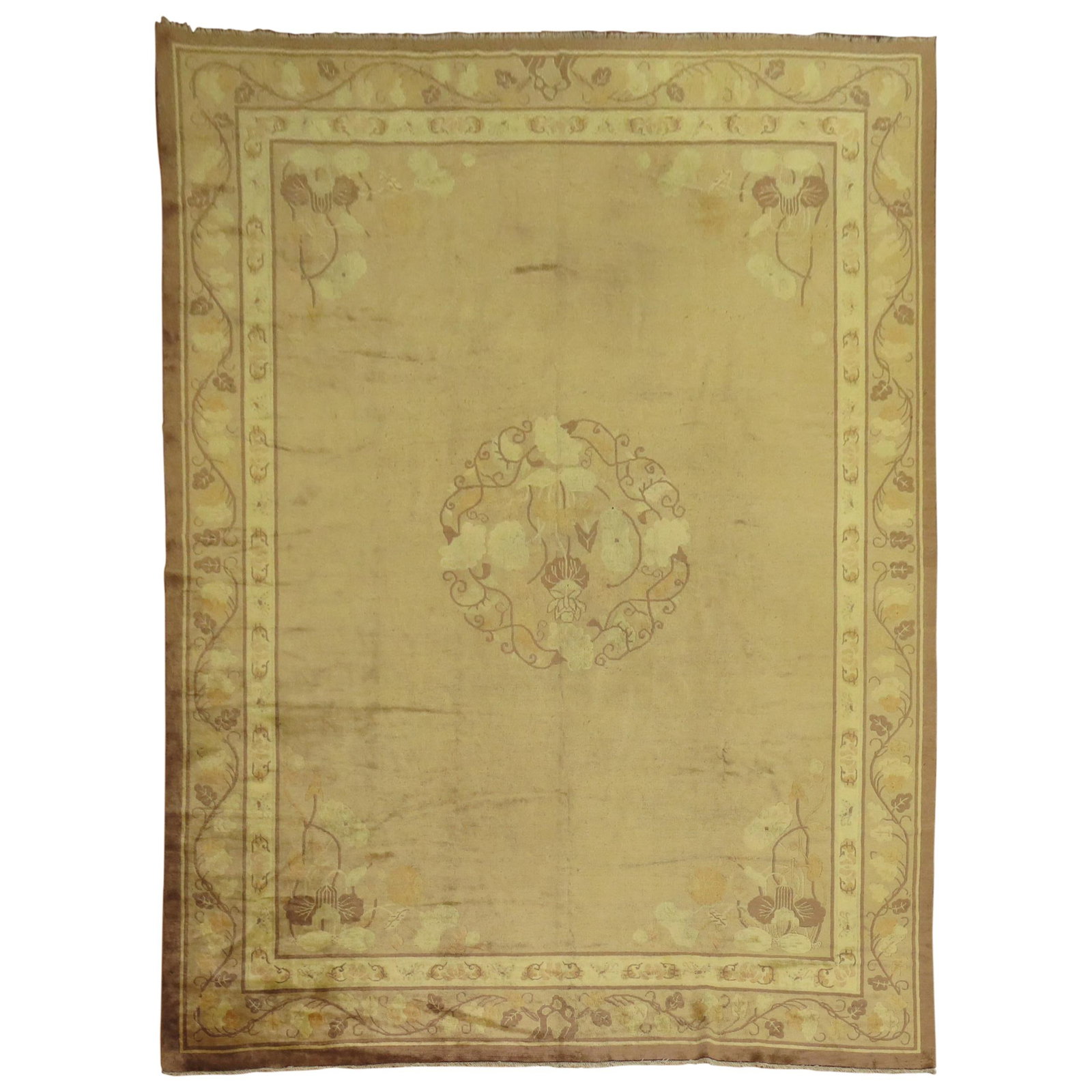 Early 20th Century Hand Woven Chinese Wool Rug (1 of 10)