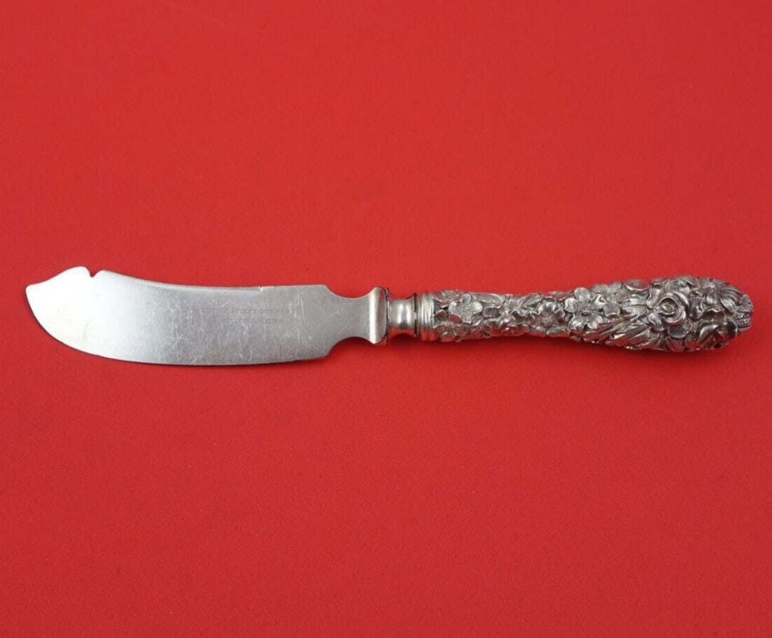 Stieff Princess Sterling Silver Cheese Knife with Silverplate Blade 7 3/4" (1 of 3)