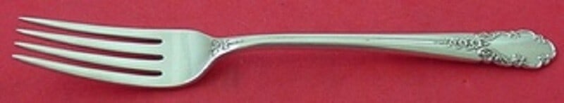 International Sterling Silver Fork 7 1/4 Bridal Veil Pattern: International Sterling Silver Fork 7 1/4 Bridal Veil Pattern This exquisite Bridal Veil fork is crafted from high-quality sterling silver, showcasing the elegant Bridal Veil pattern by International. 
