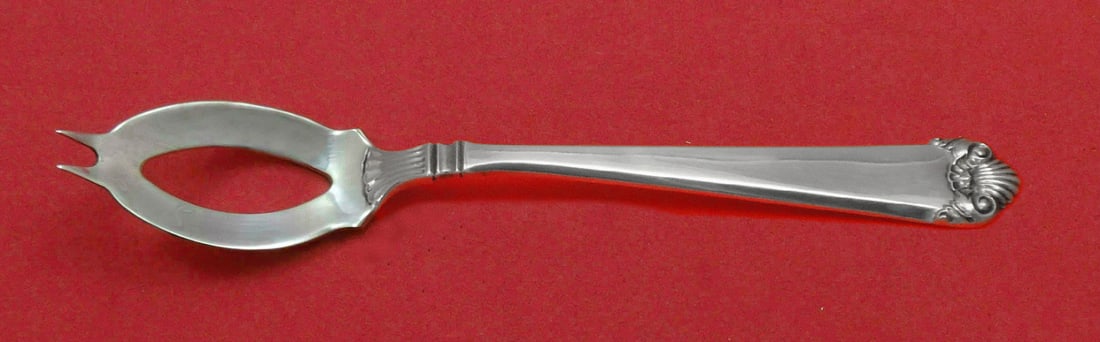 Watson Sterling Silver Olive Spoon George II Custom Made Serving Piece (1 of 2)