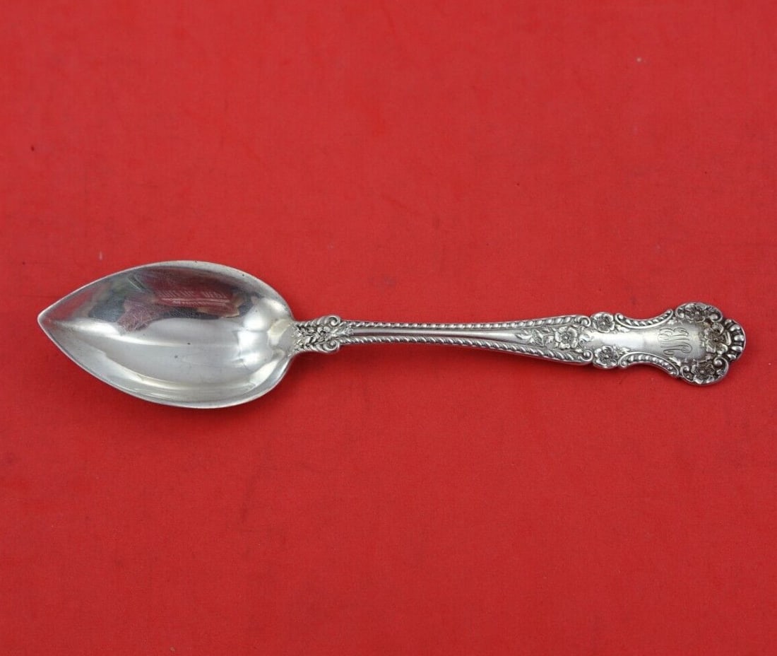 Gorham Cambridge Sterling Silver Wide Orange Spoon 5 7/8": Gorham Cambridge Sterling Silver Wide Orange Spoon 5 7/8" Gorham Cambridge sterling silver orange spoon in the Cambridge pattern. This pre-owned piece is monogrammed with varying monos and is in excel