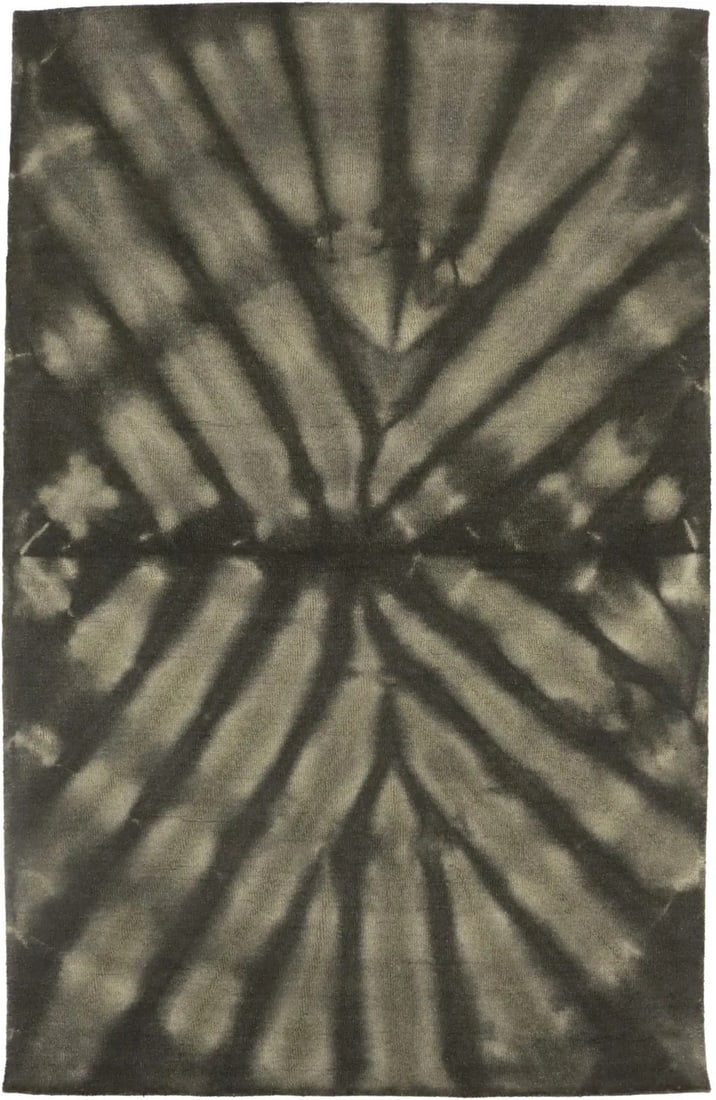 5x8 Wool Area Rug Abstract Dark Brown Hand-Tufted Modern Design: 5x8 Wool Area Rug Abstract Dark Brown Hand-Tufted Modern Design This hand-tufted area rug features a contemporary abstract tie-dye pattern in dark brown tones, offering a modern accent to any bedroom 