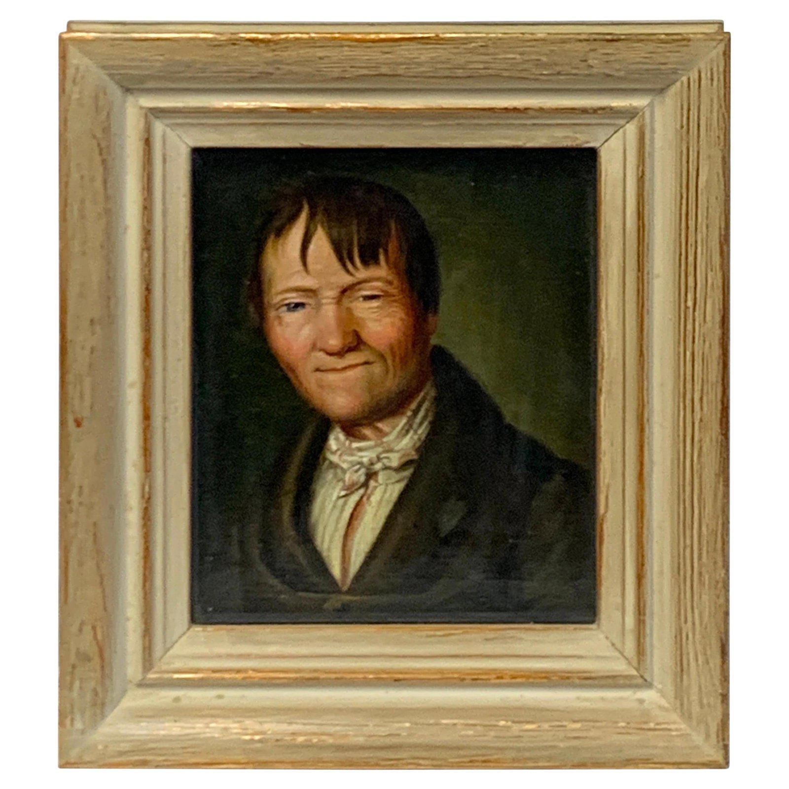 18th Century Baroque Miniature Portrait of Sleepy Eyed Man Germany (1 of 14)