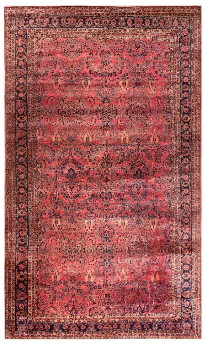 Antique Mohajeran Persian Rug 11x20 Hand Knotted Manchester Wool (1 of 11)