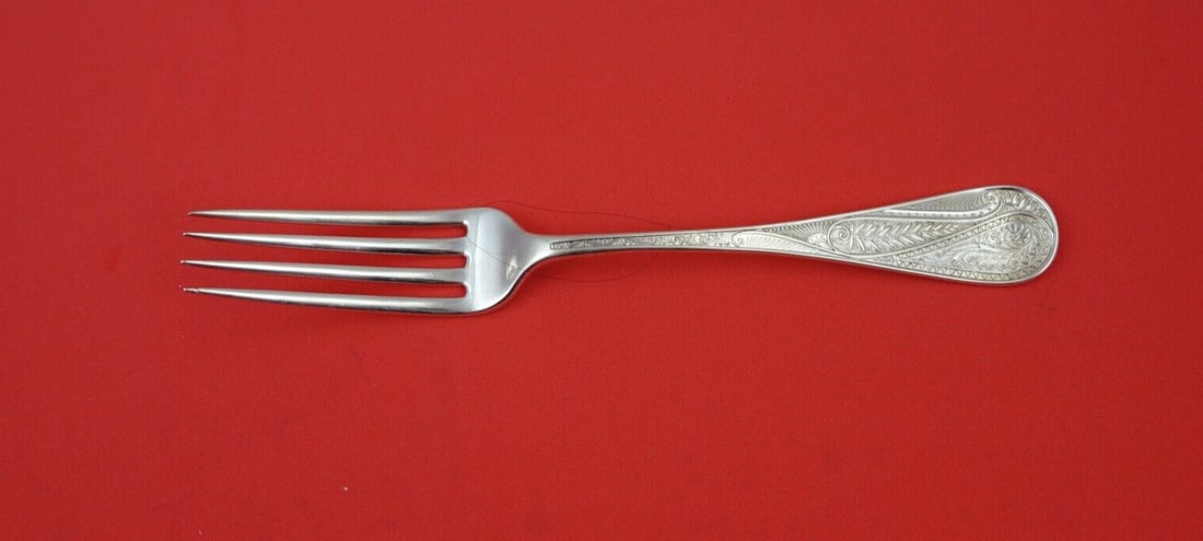 Wood & Hughes Cashmere Sterling Silver Dinner Fork 7 3/8 inches (1 of 2)