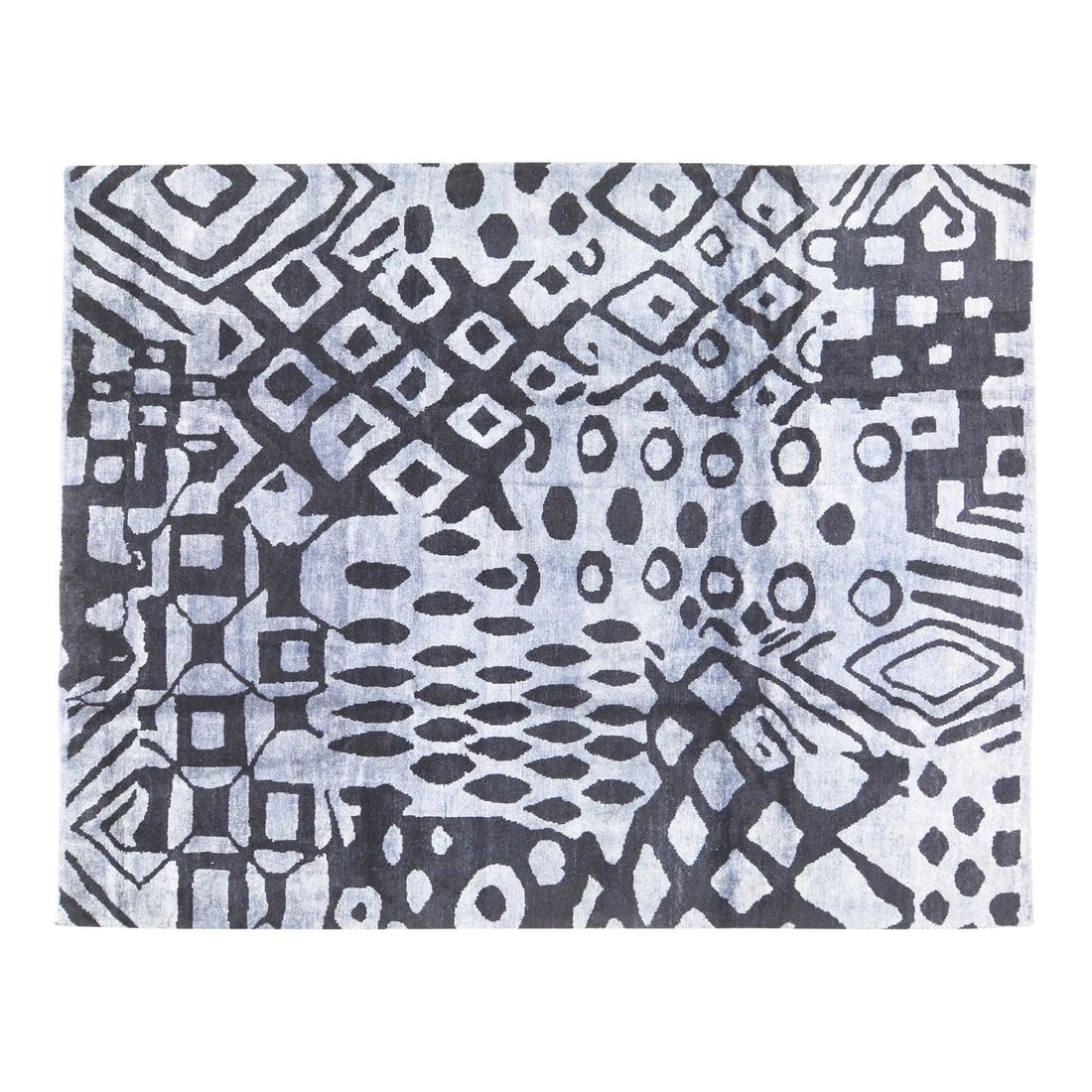 Moroccan Azilal Wool Rug with Abstract Pattern 9'6 x 12'3 (1 of 6)