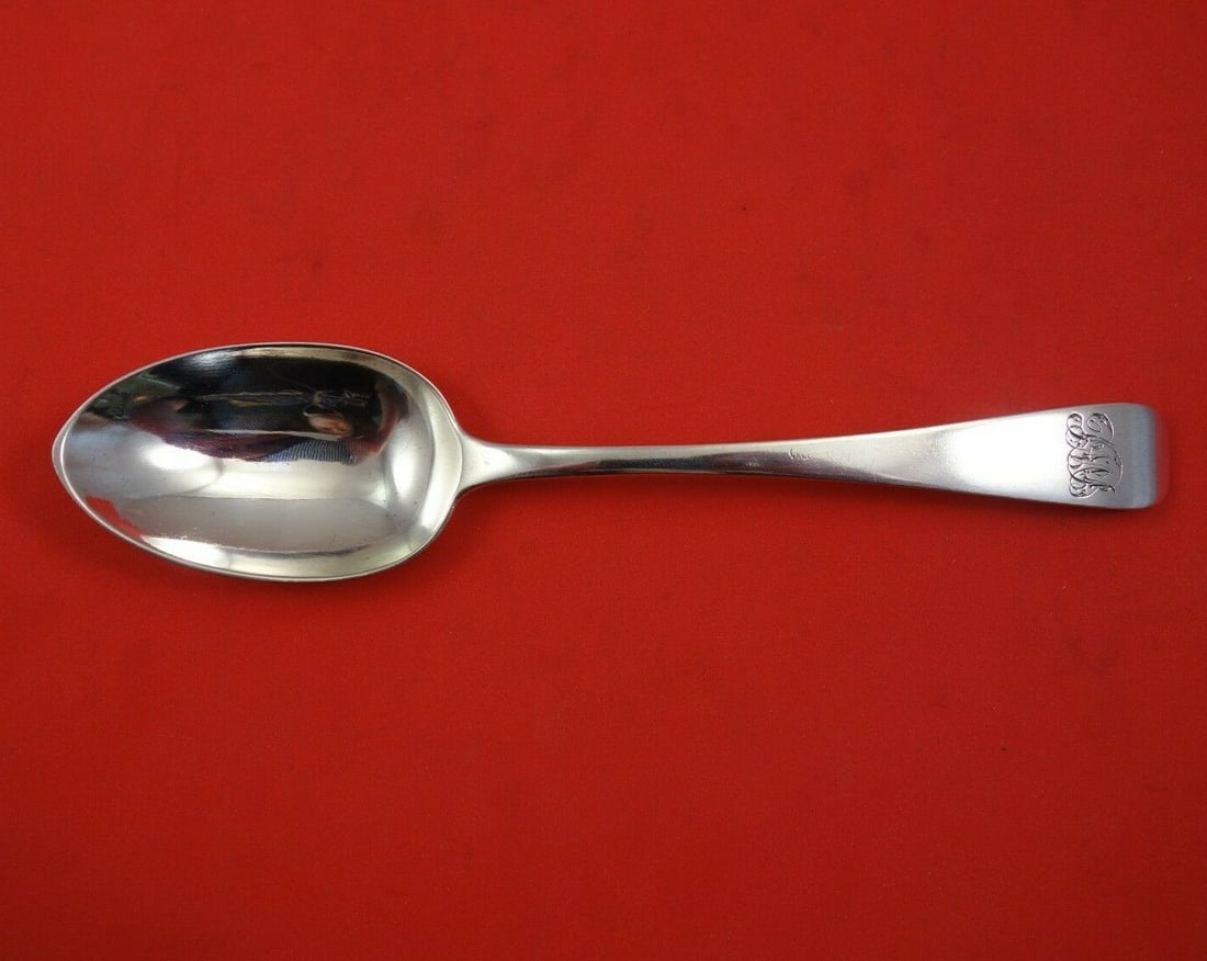 Mappin & Webb Old English Sterling Silver Soup Spoon Monogrammed 6 7/8" (1 of 3)