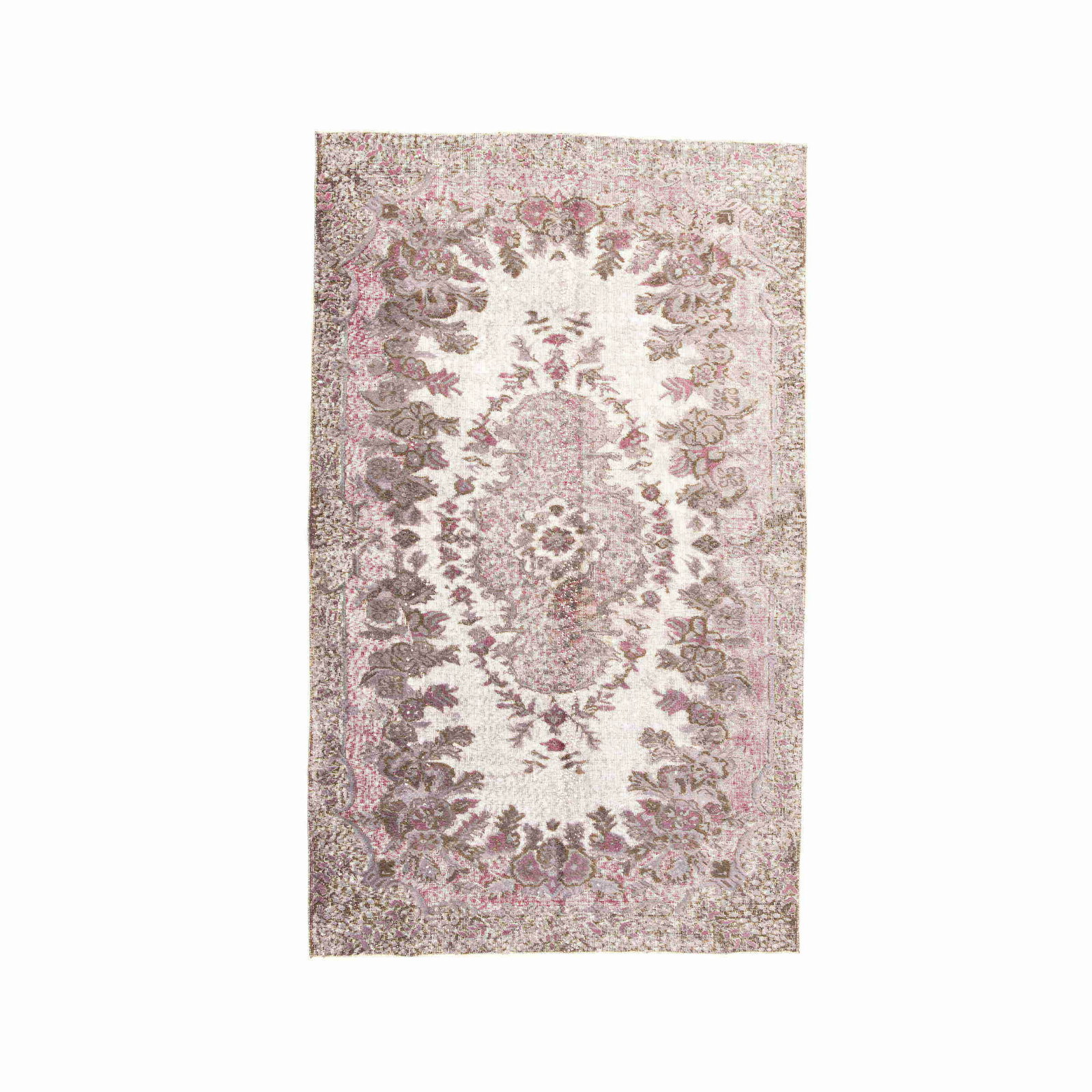 Authentic Handmade Vintage Carpet Wool on Cotton 63.4 x 105.1 Inches: Authentic Handmade Vintage Carpet Wool on Cotton 63.4 x 105.1 Inches This authentic handmade vintage carpet is crafted from a luxurious blend of wool on cotton, showcasing exceptional quality and craf