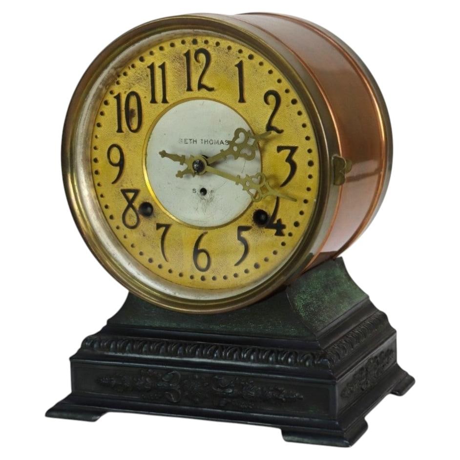 Seth Thomas Grand Model copper brass 8-day alarm clock (1 of 11)