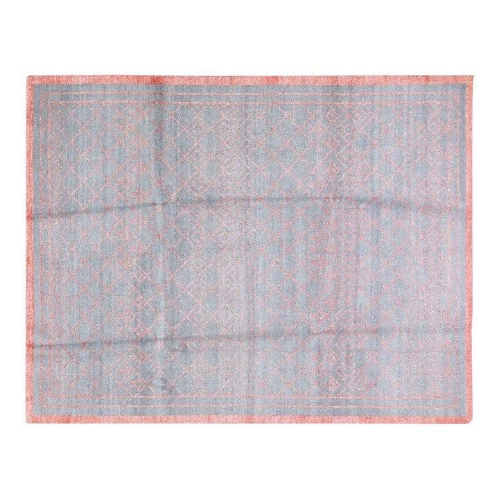 Moroccan Hand-Knotted Wool Rug with Diamond and Linear Patterns 7'10 x 10'4 (1 of 6)
