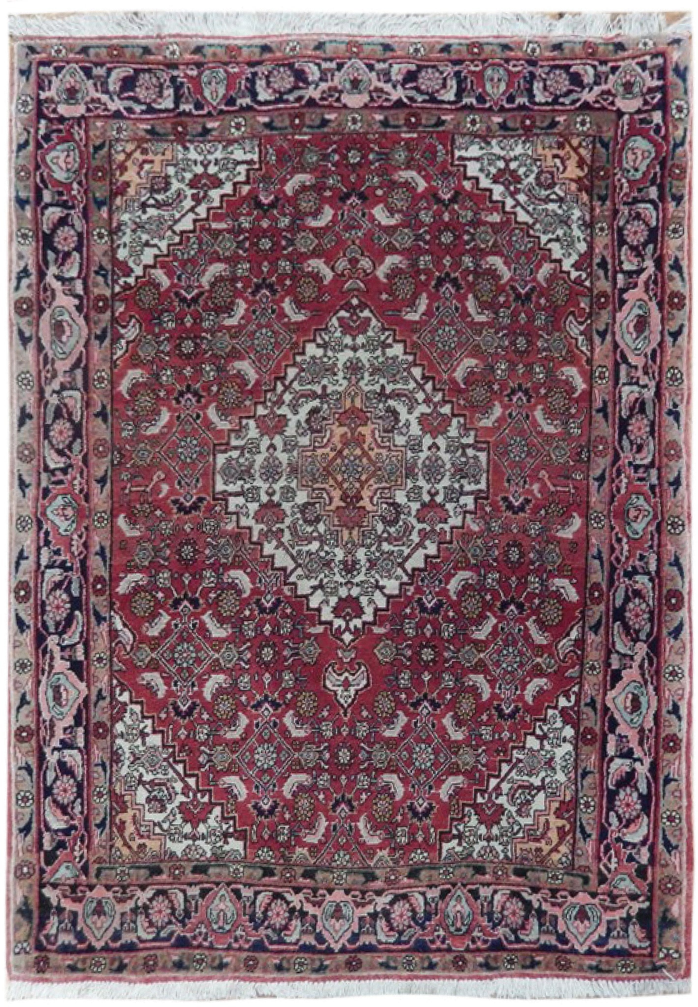 Hand Knotted Classic Persian Bijar Wool Rug 4 x 5.5: Hand Knotted Classic Persian Bijar Wool Rug 4 x 5.5 Free continental US Shipping This hand-knotted Classic Persian Bijar wool rug features traditional motifs and an authentic Persian pattern, expertly