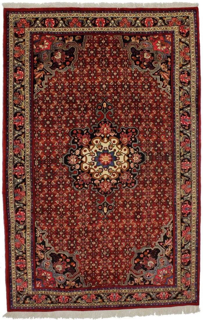 Rare Vintage Handmade Oriental Rug 6'7 x 10'5 Floral Tribal Design Wool: Rare Vintage Handmade Oriental Rug 6'7 x 10'5 Floral Tribal Design Wool This exquisite vintage handmade Oriental rug features a captivating floral tribal design, ideal for enhancing the aesthetic of a