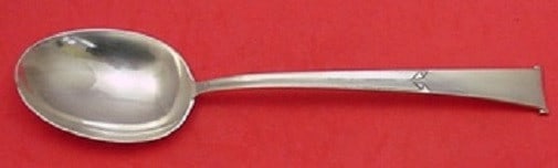 Rare Linenfold Vegetable Serving Spoon by Tiffany & Co. Steel 10" (1 of 1)