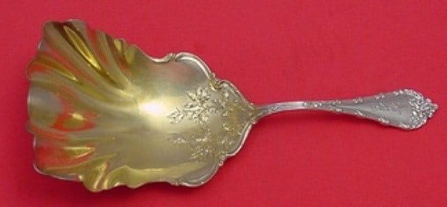 Durgin Madame Royale Sterling Silver Cracker Scoop 8.25 Gold Washed (1 of 1)