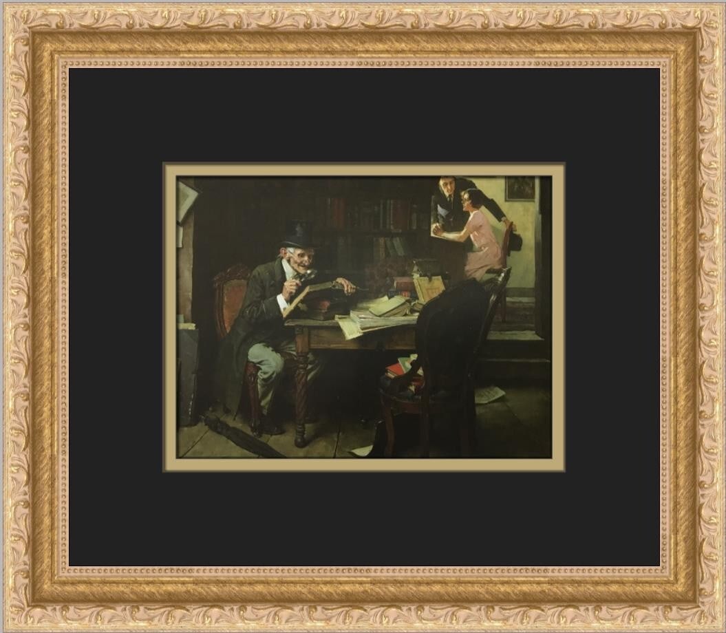 Norman Rockwell The Book of Romance Custom Framed Print 1986 (1 of 2)