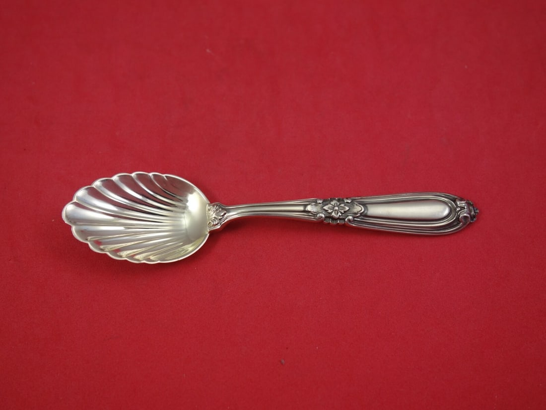 Buccellati Esteval Sterling Silver Sugar Spoon Shell Bowl 5 in (1 of 1)