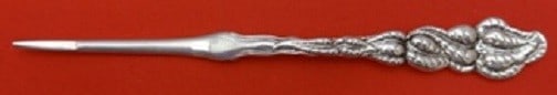 Tiffany and Co Ailanthus Sterling Silver Nut Pick Plain Front 4 7/8: Tiffany and Co Ailanthus Sterling Silver Nut Pick Plain Front 4 7/8 Sterling silver nut pick in the Ailanthus pattern by Tiffany and Co., featuring a plain front and measuring 4 7/8 inches. It is not 