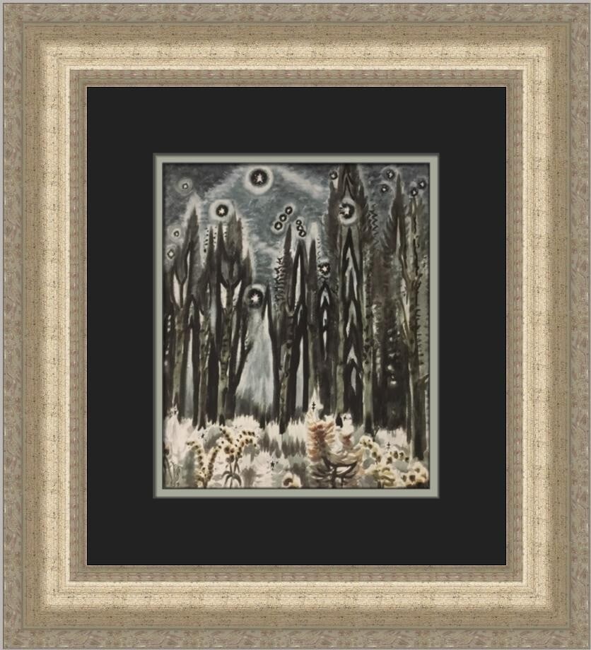 Charles Burchfield Orion in December Custom Framed Art Print (1 of 2)
