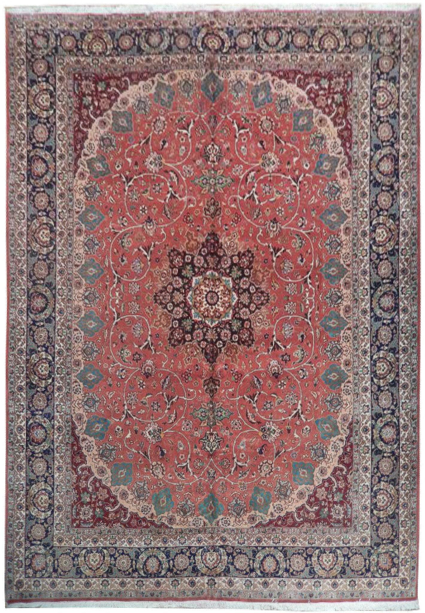 10 x 13.7 Persian Hand Knotted Wool Rug Medallion Design Authentic Quality (1 of 6)