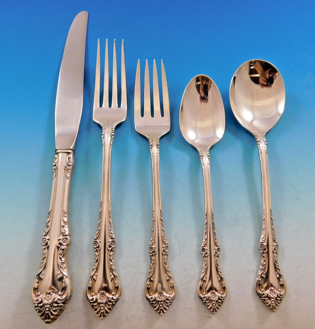 30 Piece Sterling Flatware Service for 6 Oneida Melbourne (1 of 7)