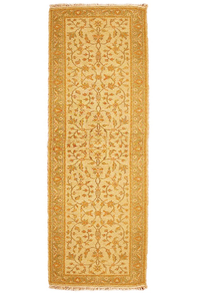Handcrafted Ivory Peshawar Rug 2'8 x 8'9 Persian Design (1 of 6)