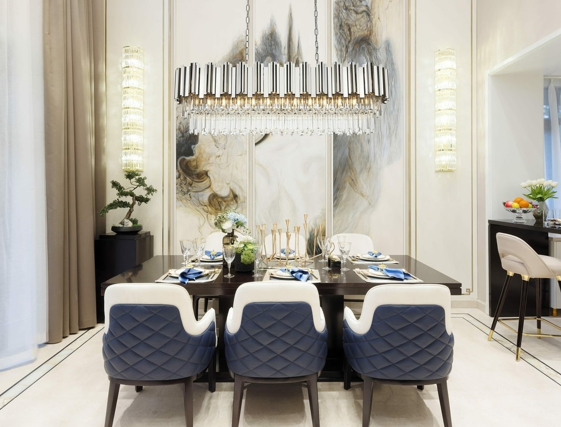 Willow 12 Light Chrome Crystal Chandelier 47 Inch: Willow 12 Light Chrome Crystal Chandelier 47 Inch This modern crystal chandelier features a polished chrome frame adorned with clear royal cut crystals, designed to make a statement in formal dining r