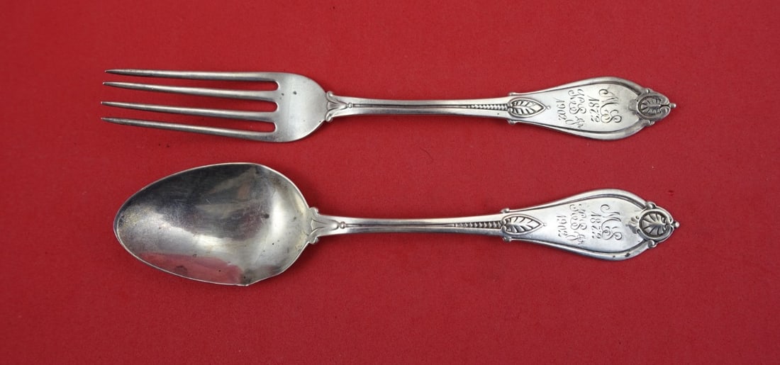 Whiting Armor Sterling Silver 2 Piece Junior Flatware Set (1 of 2)