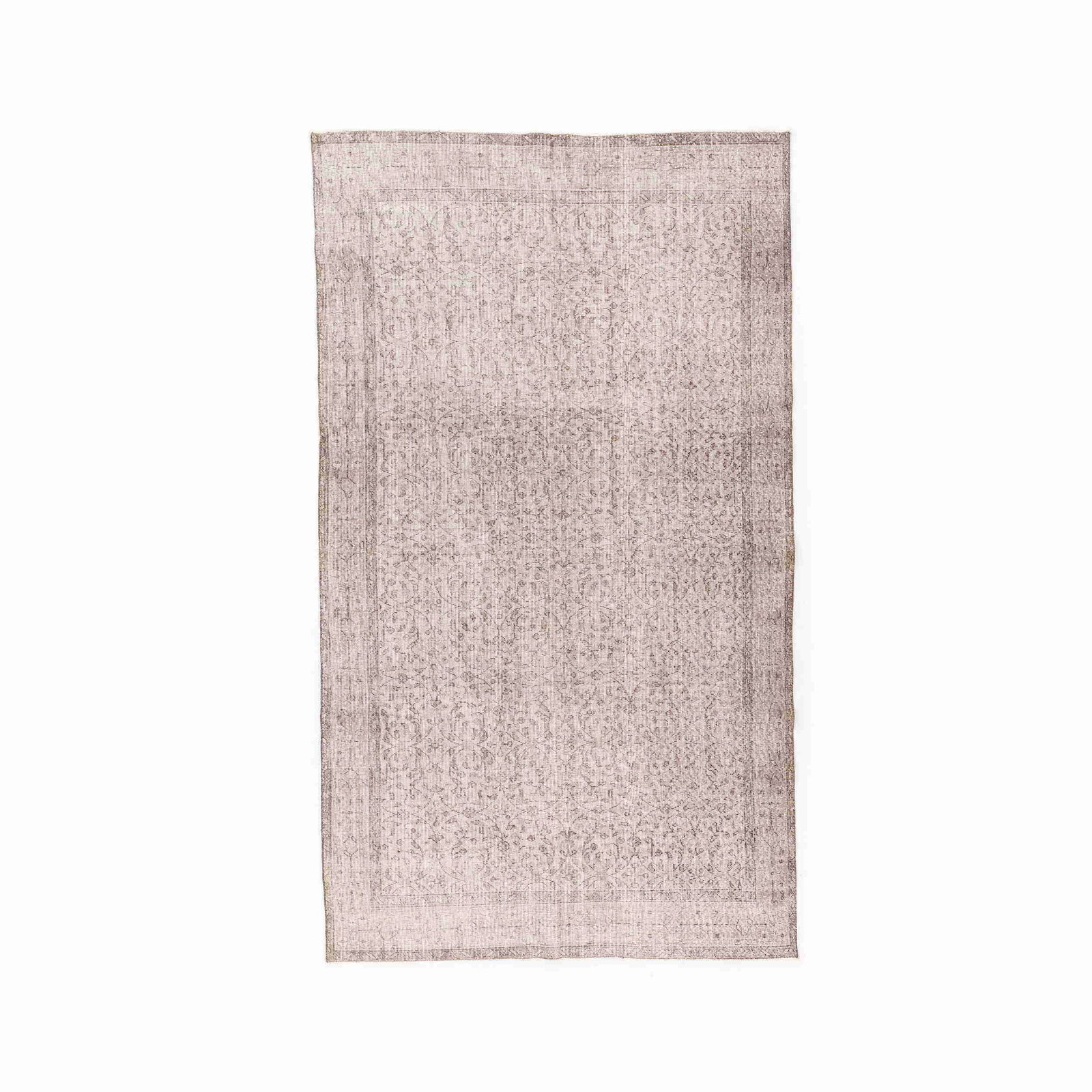 Authentic Vintage Handmade Wool on Cotton Carpet 65 x 117.3 (1 of 8)