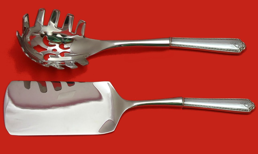Westmorland Lady Hilton Sterling Silver Italian Pasta Server Set 2pc (1 of 1)