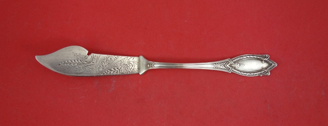 Shiebler Sterling Silver Master Butter Knife Diamond Pattern 7 Inch (1 of 2)